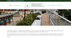 Desktop Screenshot of greenearthlandscapes.com