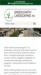 Mobile Screenshot of greenearthlandscapes.com